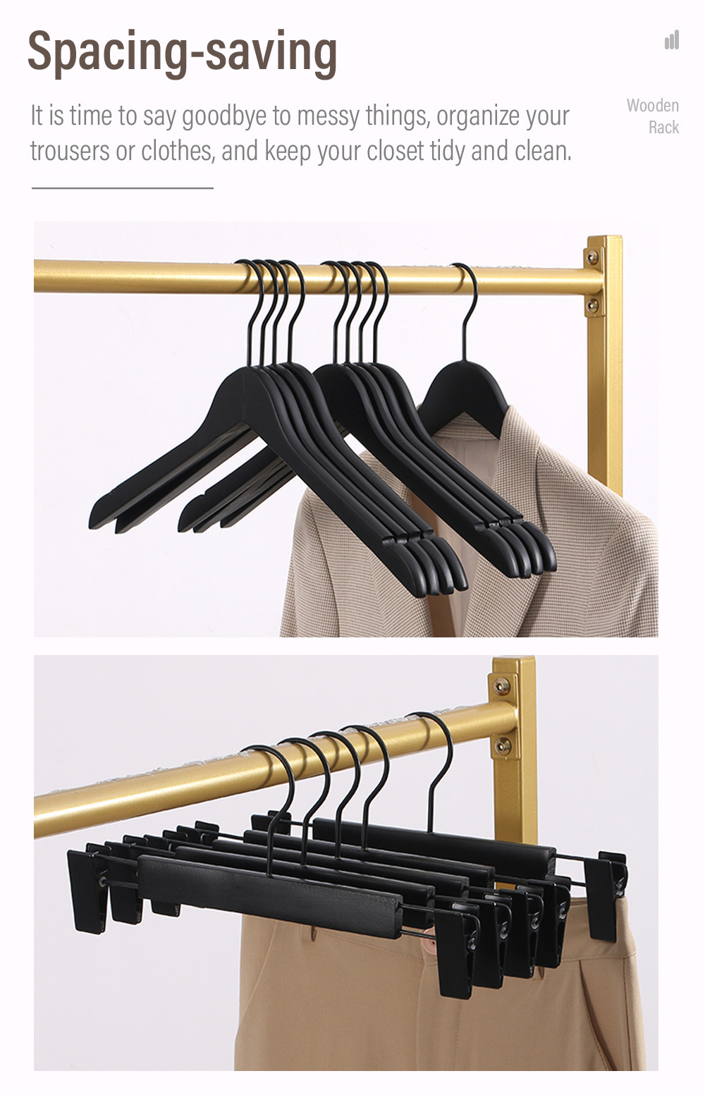 Premium-Wooden-Hanger-Matte-Black-Wood-Trouser-Rack-7